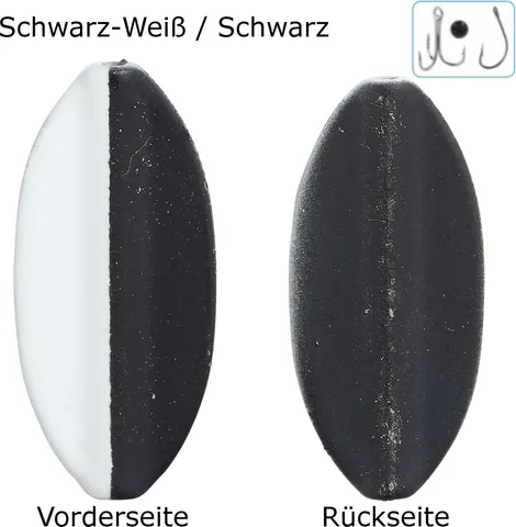 Balzer Pro Staff Series Spoon Inliner 1.9g Schwarz-Weiß/Schwarz