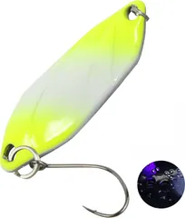 FTM Spoon Strike 2.1g Neon Yellow Lumi / Black With Glitter Lumi