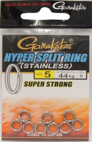 Gamakatsu Hyper Split Ring Spaltringe Black Nickel