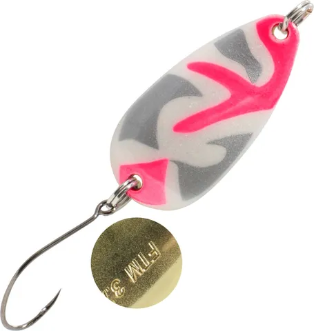 FTM Spoon Bee 3.1cm 3.7g Silber-Pink-Weiß/Gold