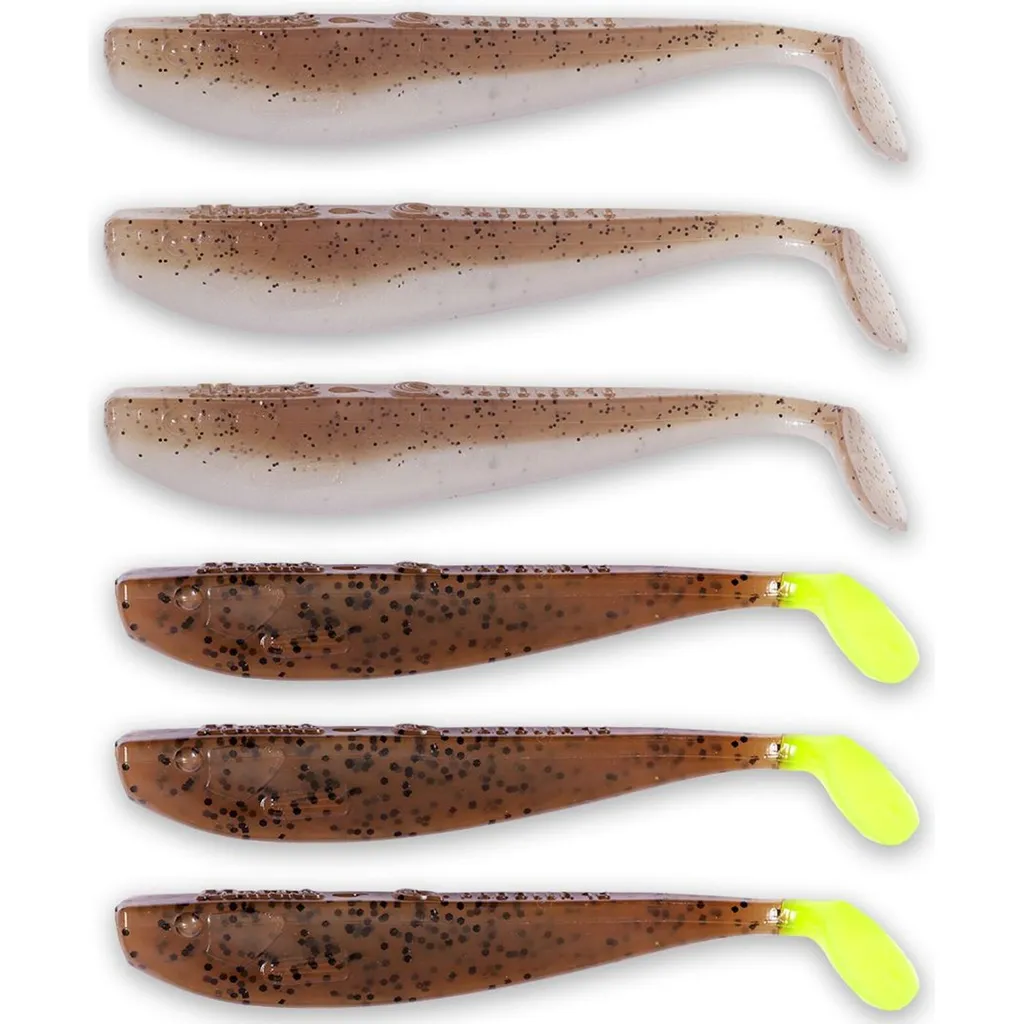 Quantum Q-Paddler Power Packs Gummifische 8cm 6Stk. Wakasagi Brown Shiner