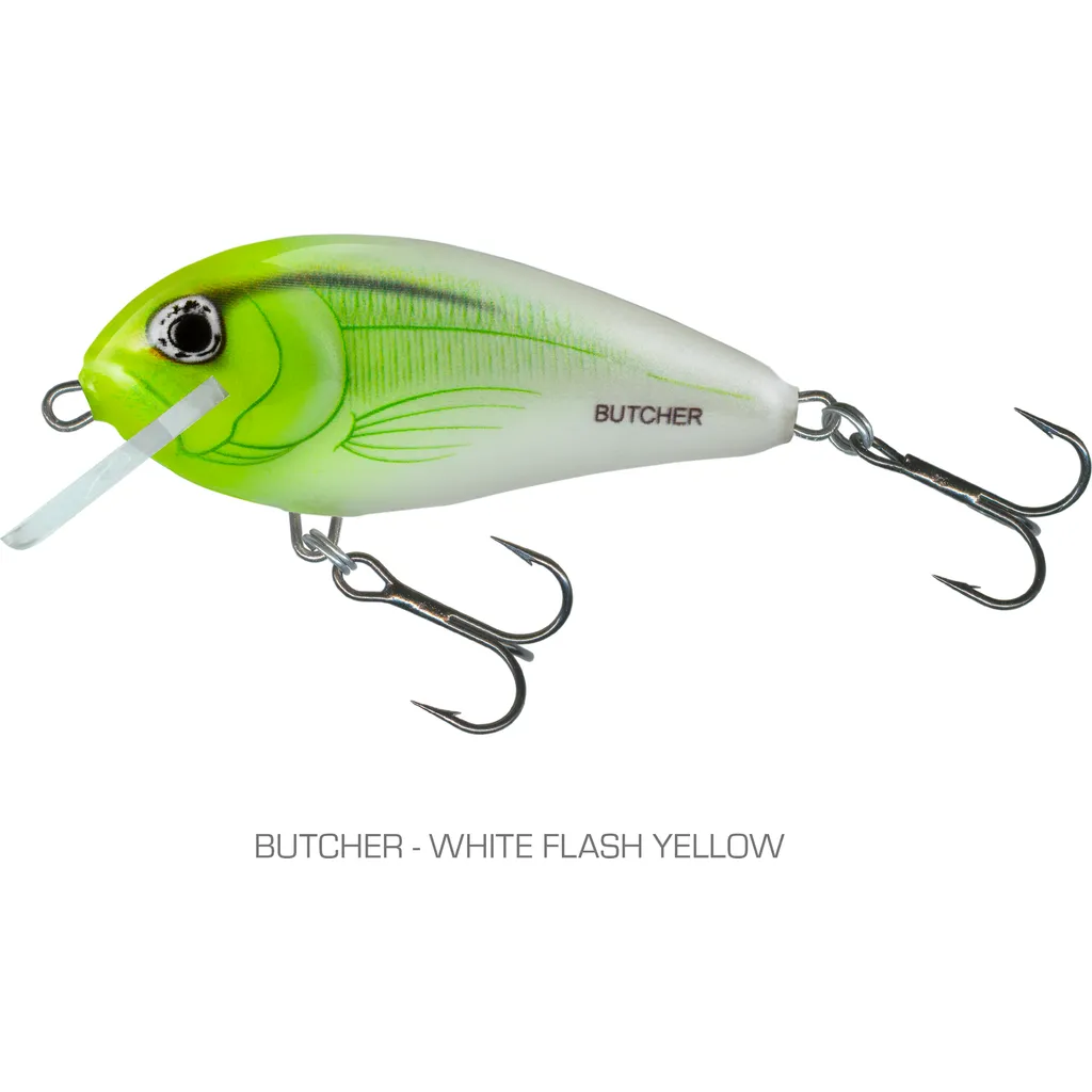 Salmo Butcher Wobbler Floating 5cm White Flash Yellow