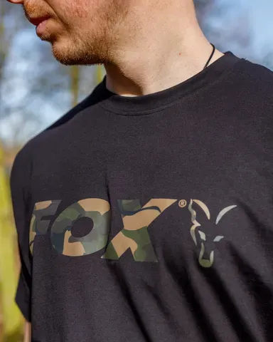 Fox Black Camo Logo T-Shirt M