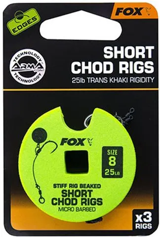 Fox Armapoint Chod Rig #8 11.34kg 3pcs Stiff Rig Beaked