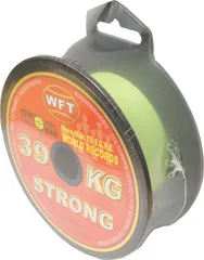 WFT KG Strong Exact Braided Line 0.25mm 39kg Yellow