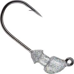 Strike King Baby Squadron Swimbait Jig Head 3.5g 2/0 Silver Bling
