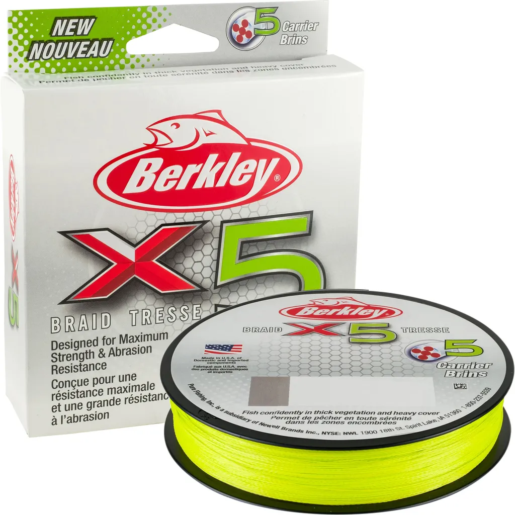 Berkley X5 Braid 0.4mm 45.6kg 150m Flame Green