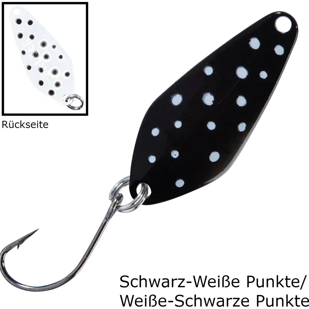 Balzer Spoon Searcher 2.1g Schwarz-Weiße Punkte/Weiße-Schwarze Punkte