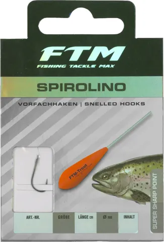 FTM Vorfachhaken Spirolino Ready-Made Rig #4 0.22mm