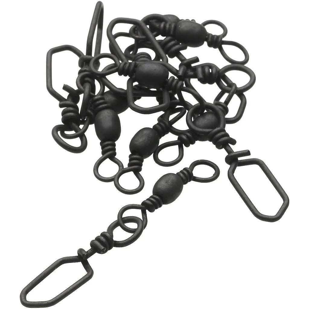 Kinetic Barrel Swivel W/Scandic Snap #8 16kg Black Nickel
