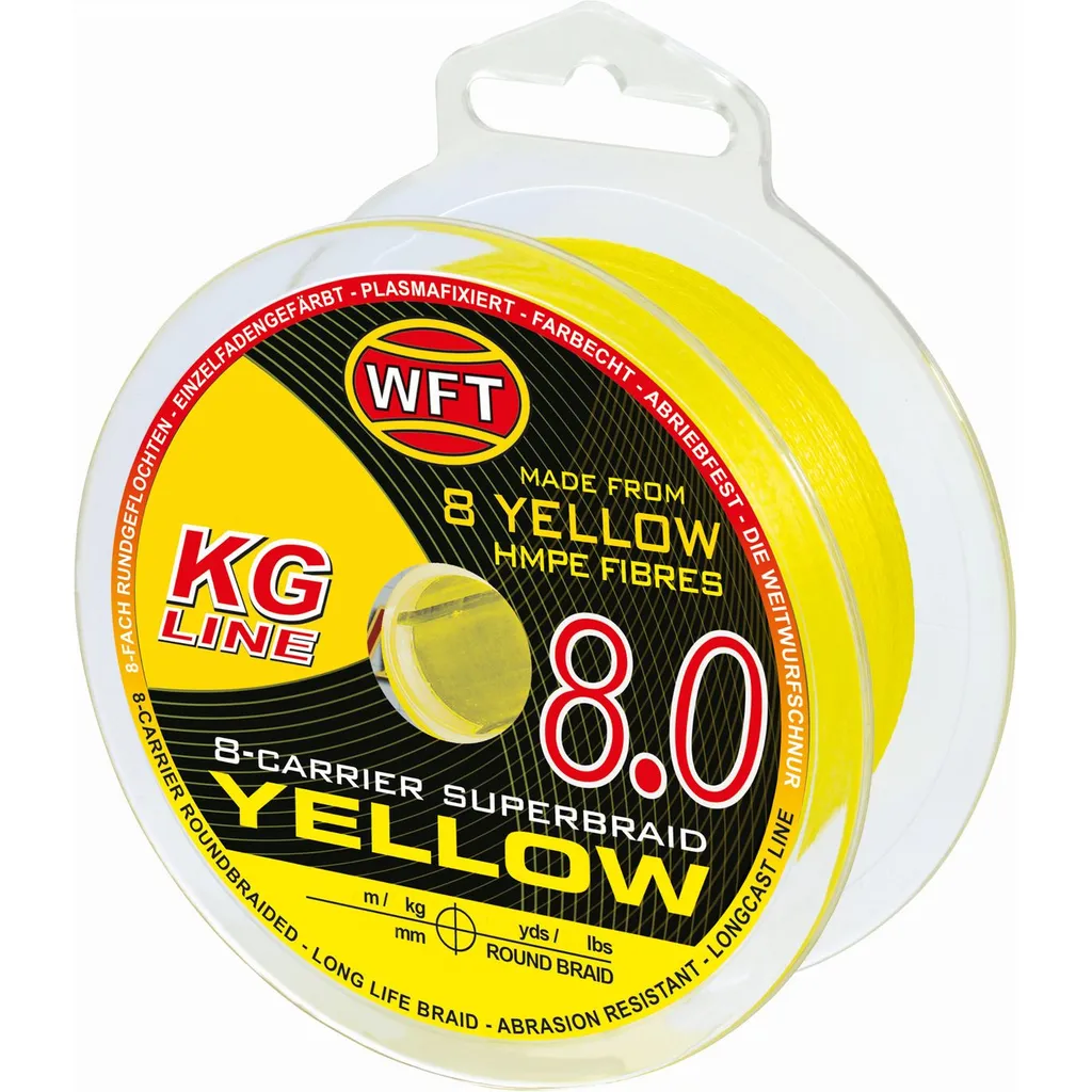 WFT KG 8 Geflochtene Schnur 0,18mm 24kg