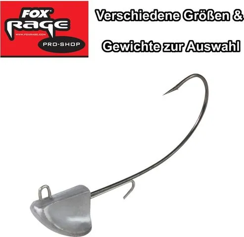 Fox Rage Stand Up Bigfoot Jigs Jig Heads 25g 6/0 Natur Specimen Öhrhaken