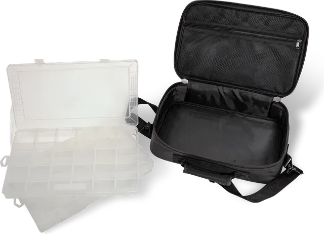 Black Cat Battle Cat Lure Wallet 38x25x10cm 2 Compartments Nylon Waterproof