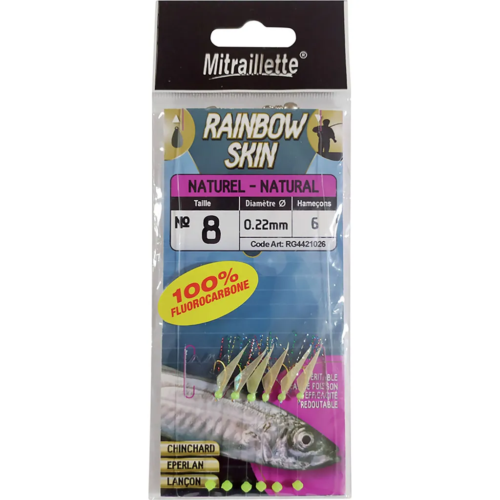 Ragot Rainbow Skin Fluoro Heringsvorfach 0,22mm 6 #8 Natur