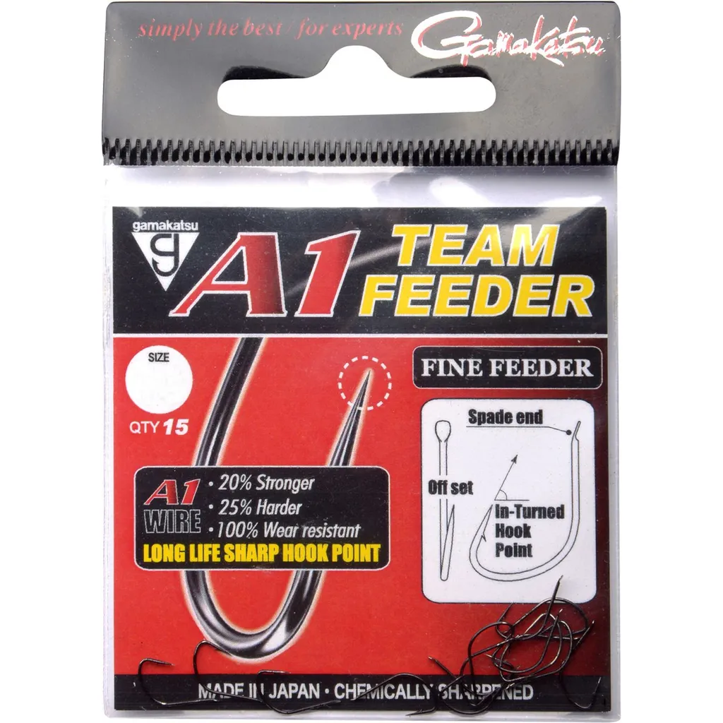 Gamakatsu A1 Team Feeder Hooks Fine Feeder #16