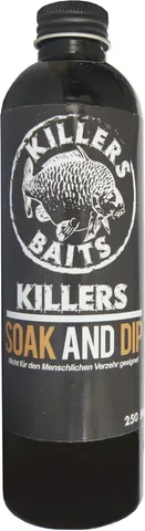 Carp Killers Soak & Dip 2 in 1 250ml Black Hash