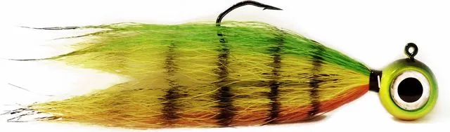 VMC Moontail Jig 3.5g 2/0 Fire Tiger Bucktail