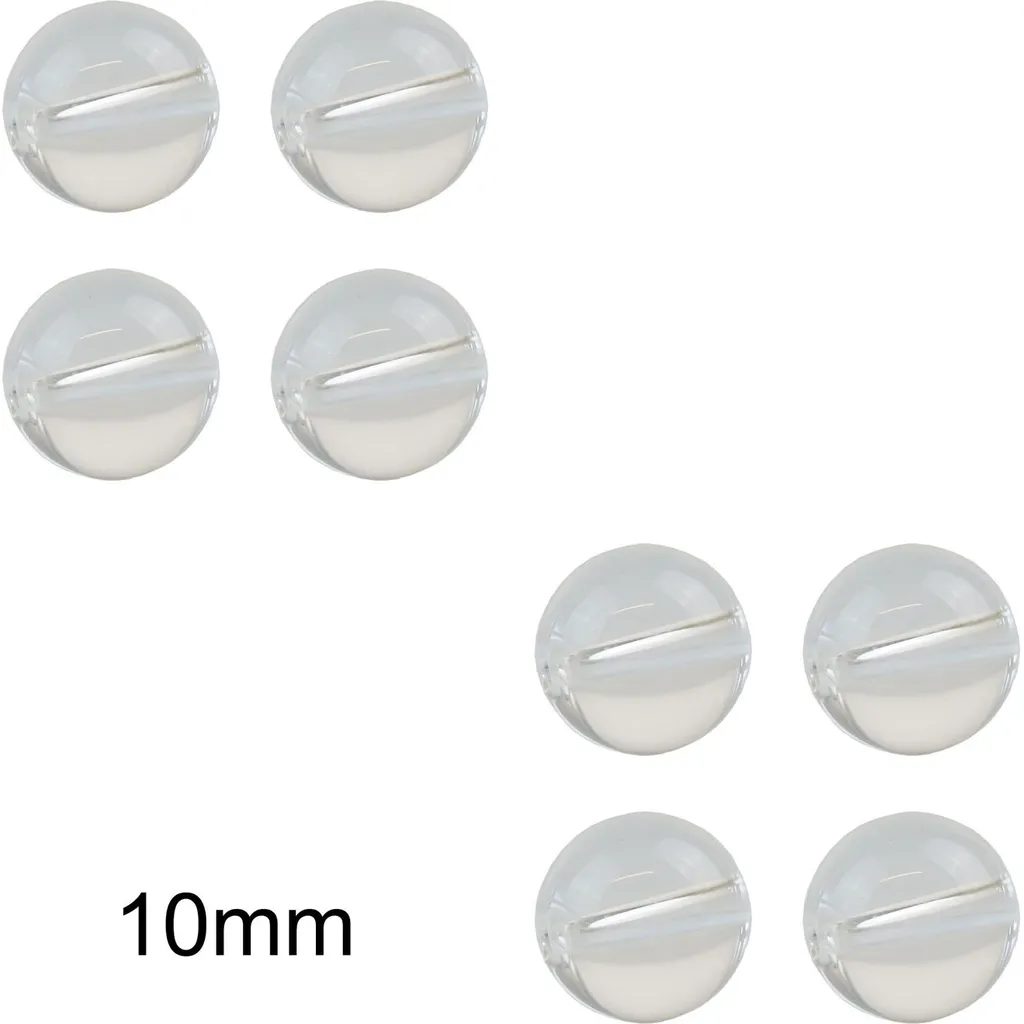 Pilkmaxx Transparente Glasperlen 10mm 8er