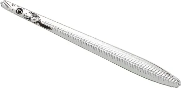 Savage Gear Line Thru Sandeel Nail 12cm 26g Silver Plating