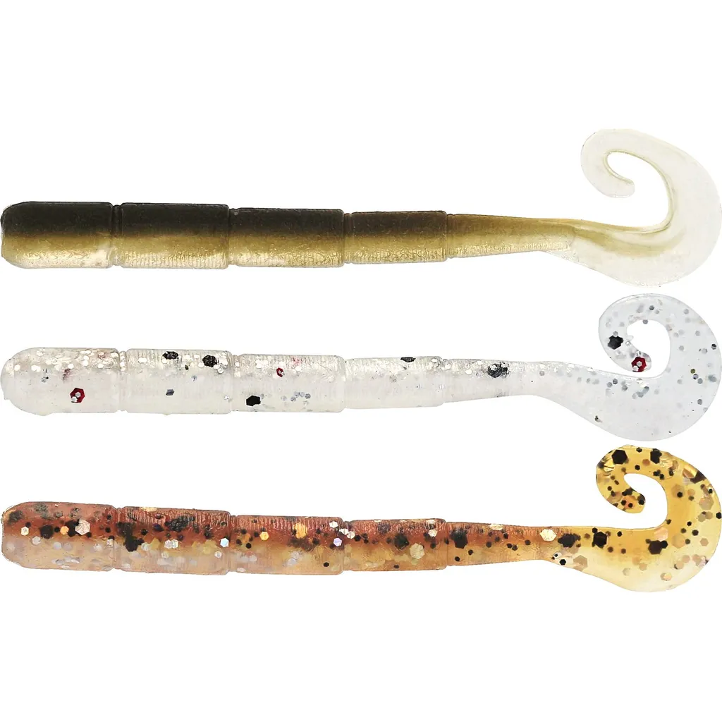 Westin Ned Worm Curltail Gummiköder 5cm 0.5g Clear Water Mix 23