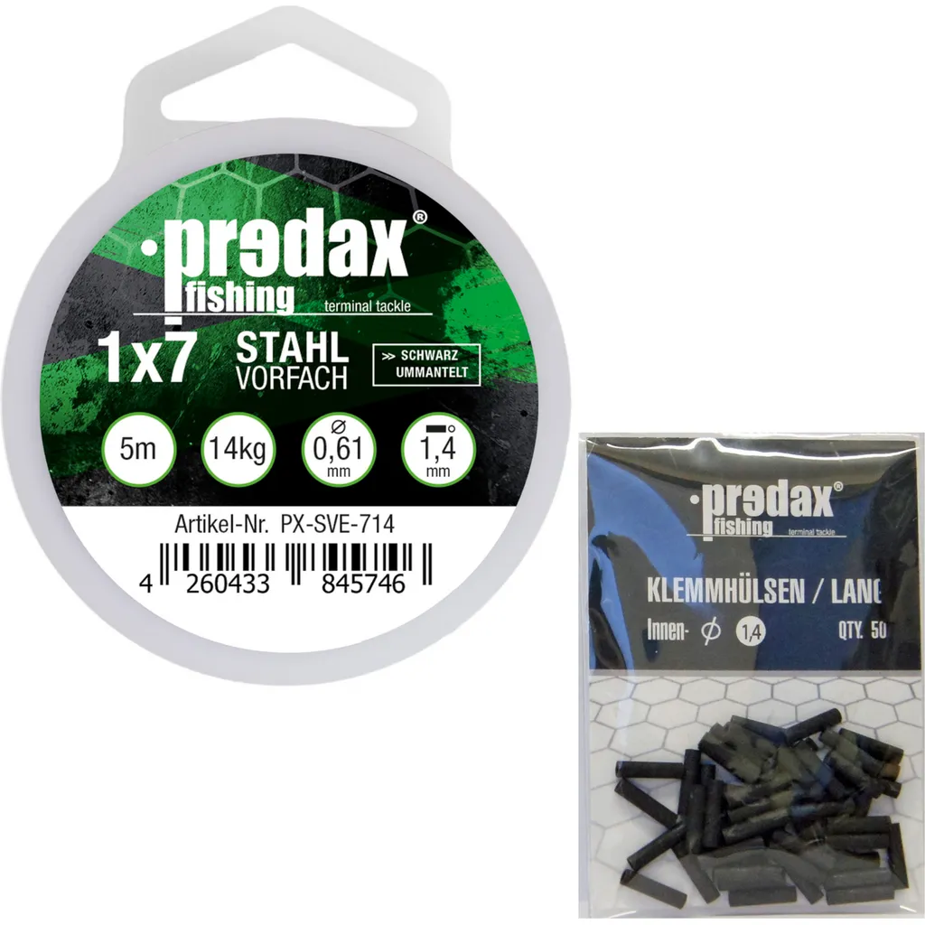 Predax Stahlvorfach 1x7 500cm 14kg 0.61mm