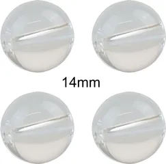 Pilkmaxx Transparente Glasperlen 14mm 4er