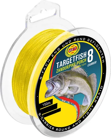 WFT TF8 Zander Geflochtene Schnur 150m 0.15mm 10kg Yellow