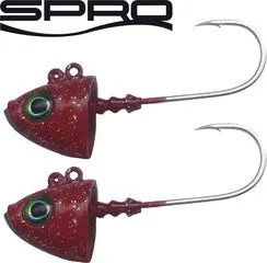 Spro Fish Head Jig 10g 5/0 Red