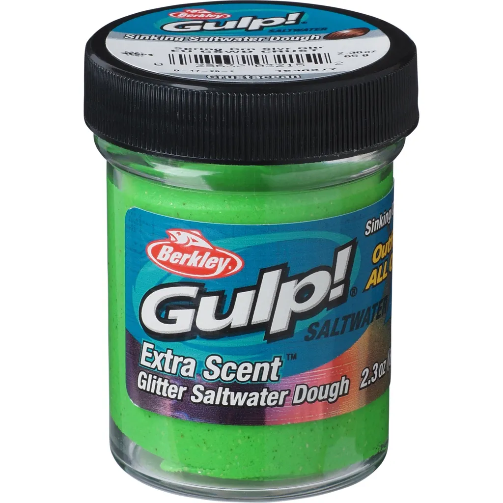 Berkley Gulp!® Dough 65g Crustacean Spring Green Silver Glitter