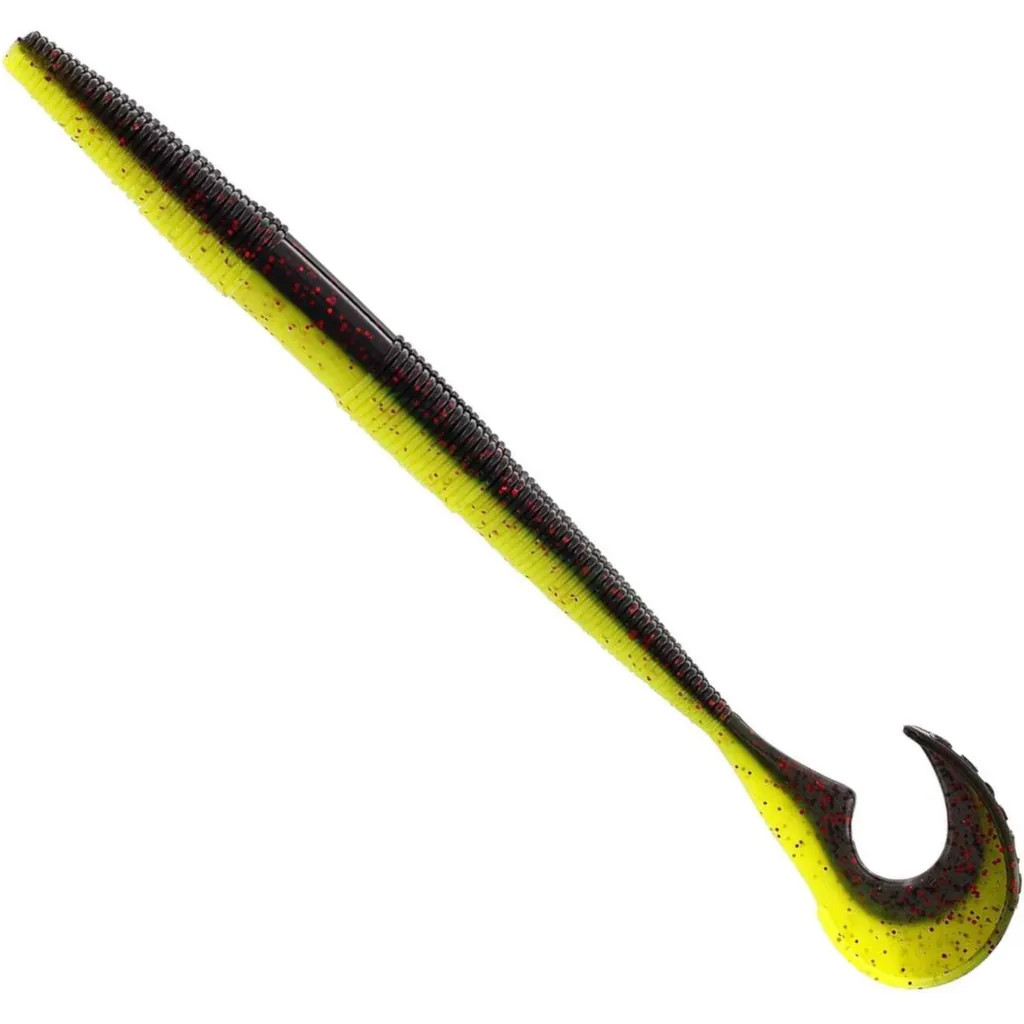 Westin Swimming Worm 13cm 5g Black/Chartreuse