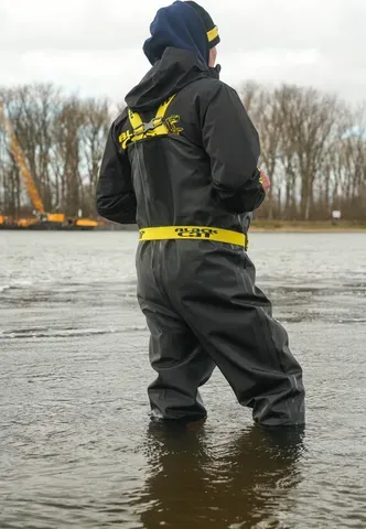 Black Cat Booted Waders UK 11/EU 45