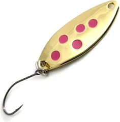 Troutwerk Spoon 3.3cm 2.5g Gold-Coloured/Pink Dots