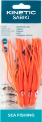 Kinetic Sabiki Octopus Fertigmontage 229 150cm 0.8mm 0.8mm #6/0 Red/Glow