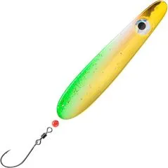 Troutwerk Inline Blinker Löffel 7.4cm 22g Grünweiß/Goldfarben