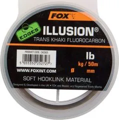 Fox Edges Illusion Soft Hooklink 0.30mm 50m 5.45kg Fluorocarbon