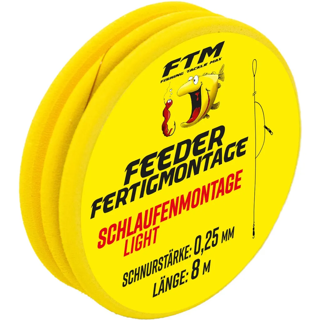 FTM Schlaufenmontage 8m - Feedermontage 4.4kg 0.25mm