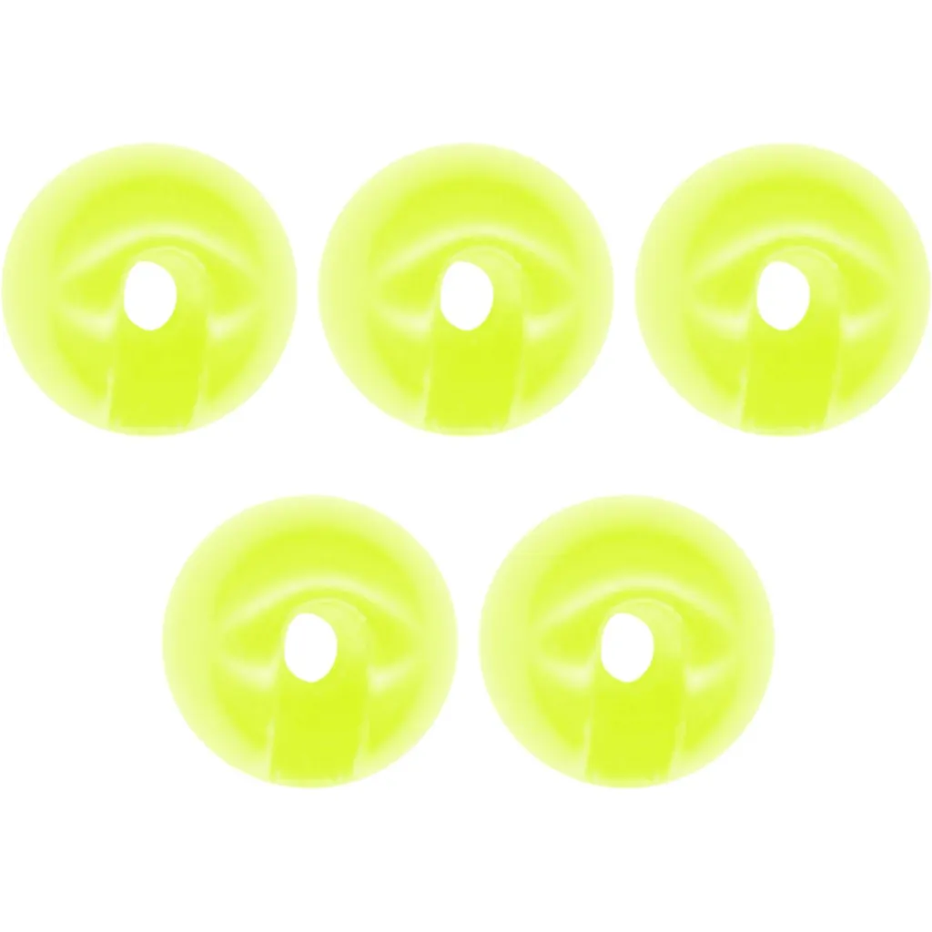 FTM Tungsten Perle Omura geschlitzt #4,6mm Chartreuse 5er