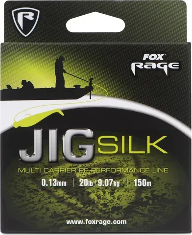 Fox Rage Jig Silk Braided Line 0.13mm 9.1kg 120m Fluro Green