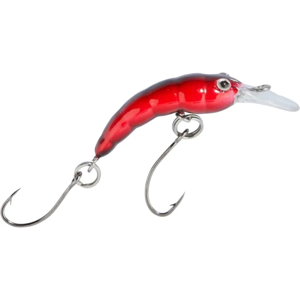 Balzer Trout Attack Hectic Maggot Wobbler 3cm 1.3g Rot/Schwarz