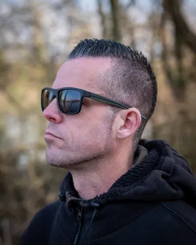 Fox Collection Green Black Shades Polarized Glasses Black Brown