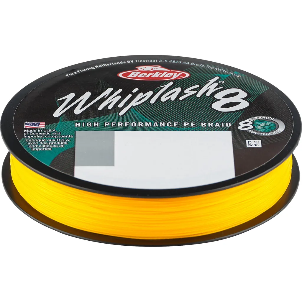 Berkley Whiplash 8 Geflochtene Schnur EWL830014-YL 0.14mm 300m Yellow
