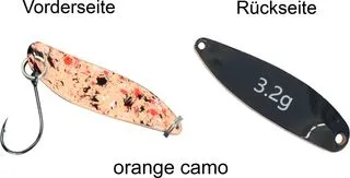 FTM Spoon Hammer Spoon 3.2g Tumbling Orange Camo