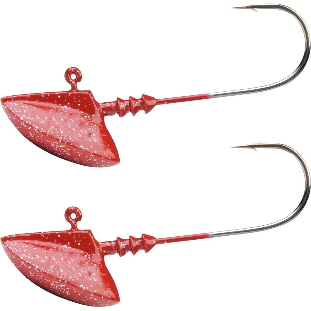 Spro Erie Jighead Red Glitter Jig 22 28g #5/0