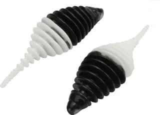 FTM Omura Baits Pongo Gummiköder 6.5cm Schwarz/Weiß Krill