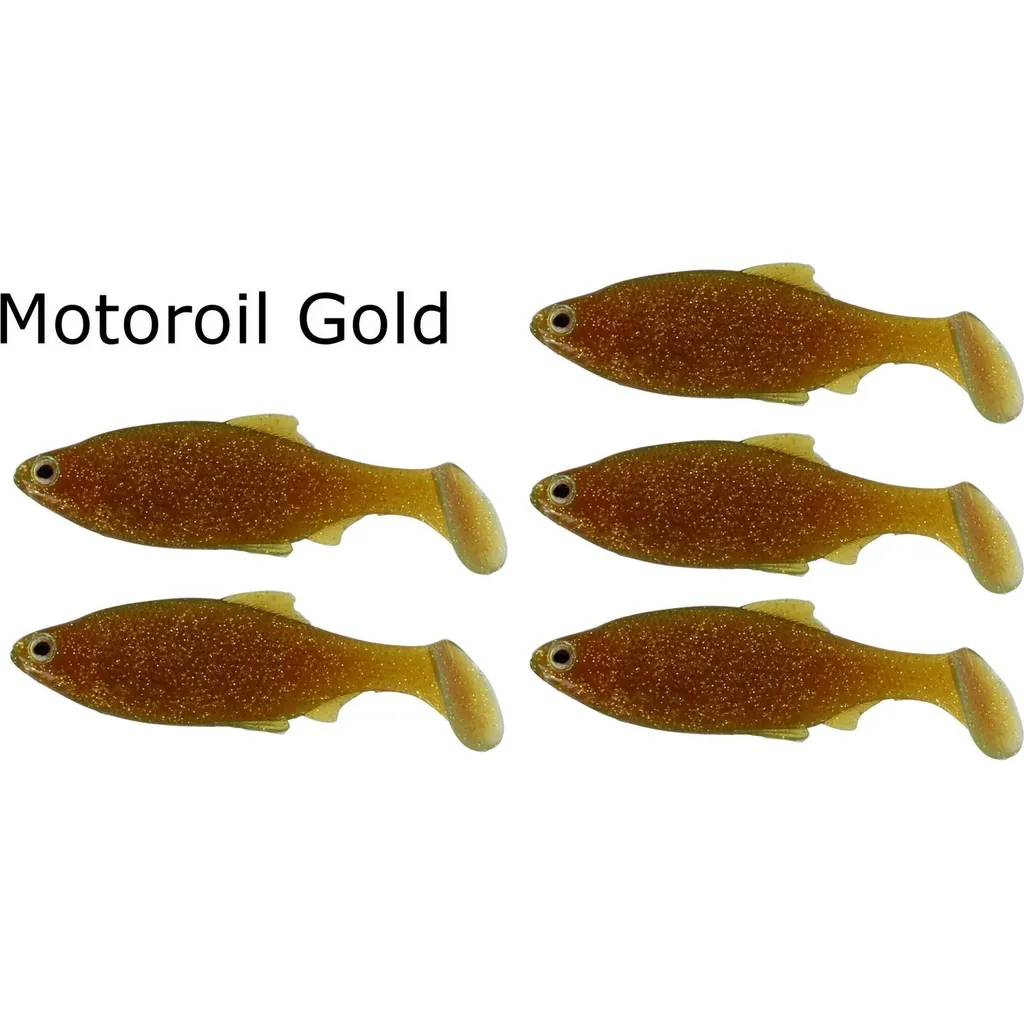 Westin Ricky the Roach Gummifische 7cm Motoroil Goldfarben