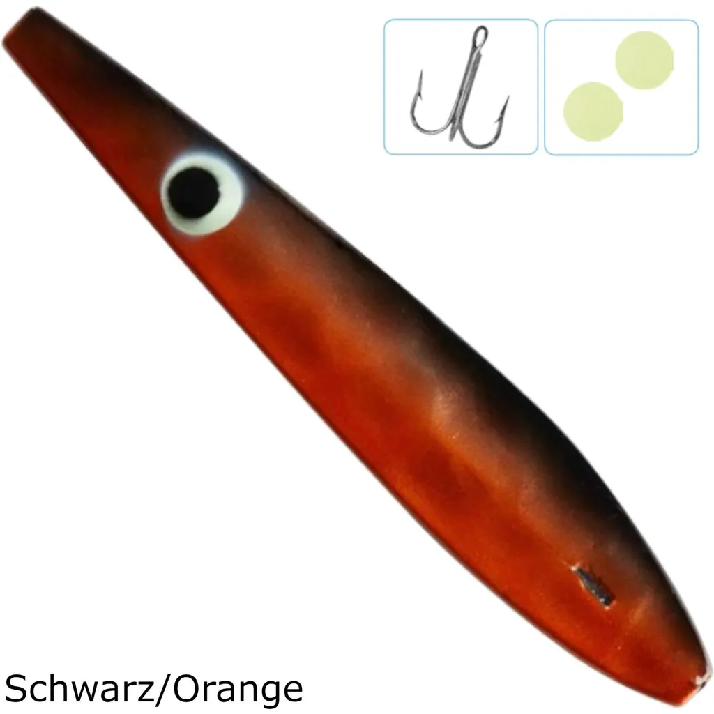 Balzer Colonel Z Seatrout Inliner Blinker 9cm 26g Schwarz Orange
