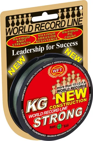 WFT KG STRONG Geflochtene Schnur 0.18mm 22kg Grün