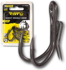 Black Cat Ghost Double Hook Haken #4/0 5pcs DG