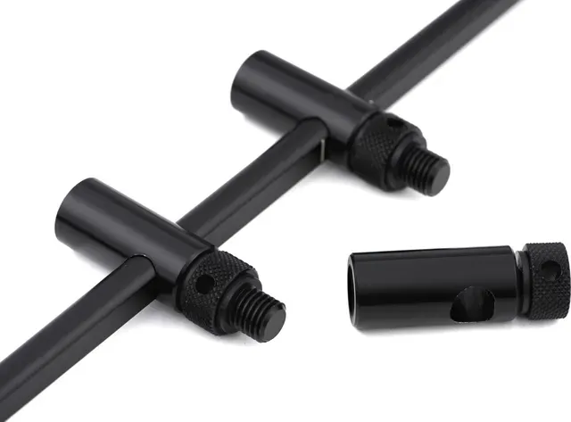 Fox Black Label Slim Adjustable 3 Rod Buzz Bar 22–25cm 12mm Aluminium