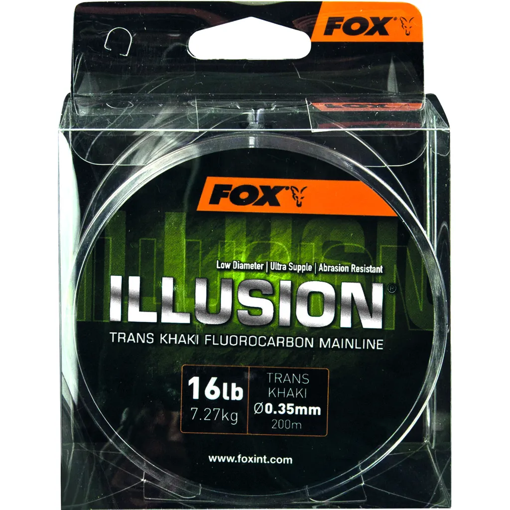 Fox Edges Illusion Soft Main Line Fluorocarbon-Schnur 0.39mm 8.64kg 200m